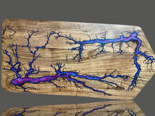 Australian-made large serving paddle – epoxy resin and wood board for cheese, charcuterie, and grazing platters