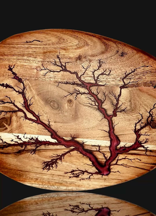 Pebble Grazing Board – Resin Art Board Handmade in Victoria (Fractal Flow Designs)