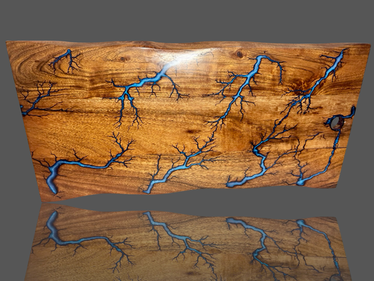 Australian-made live edge platter – timber and resin grazing board with natural edge, ideal Bairnsdale gift piece